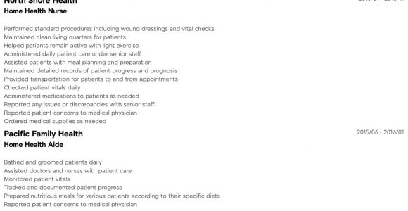 Home Health Care Nurse Resume Sample Home Health Aide Resume Samples All Experience Levels Resume …