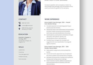 Home Health Case Manager Resume Sample Home Health Case Manager Resume Template – Word, Apple Pages …