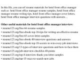 Hotel assistant Front Office Manager Resume Sample top 8 Hotel Front Office Manager Resume Samples