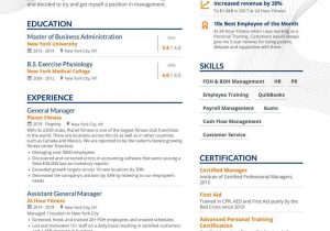 Hotel assistant General Manager Resume Sample General Manager Resume Examples: 4 Templates & How-to Guide