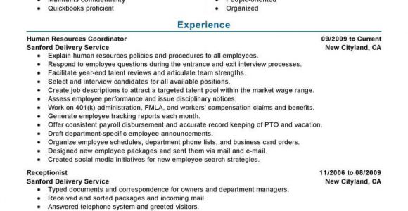 Human Resources Summary Of Qualifications Resume Sample Hr Specialist Resume Sample – Good Resume Examples