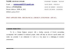 Hvac Design Engineer Resume Samples Pdf Hvac Mechanical Engineer Resume format October 2021