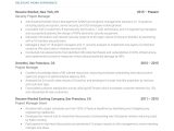 Information Security Project Manager Sample Resume Security Project Manager Resume Example for 2022 Resume Worded