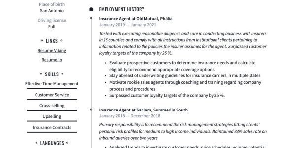 Insurance Csr Resume Sample assisting In Gathering Of Renewal Exposure Insurance Agent Resume & Writing Guide  20 Templates