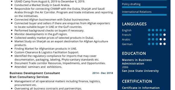 International Business Development Consultant Resume Sample Business Development Consultant Resume Sample 2022 Writing Tips …