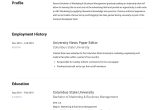 Internship Resume Sample for Engineering Students Intern Resume & Writing Guide   20 Examples 2022