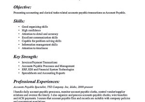 Interpersonal Skills On A Resume Sample Account Payable Resume Display Your Skills as Account Payable …