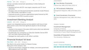 Investment Banking Business Analyst Sample Resume Investment Banking Analyst Resume: 8-step Ultimate Guide for 2021 …