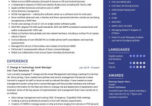Itil V3 Foundation Certified Sample Resume It asset Manager Resume Sample 2021 Writing Tips – Resumekraft