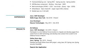 Java 1 Year Experience Resume Sample Java Developer Resume Sample & Writing Tips 2020 – Resumekraft