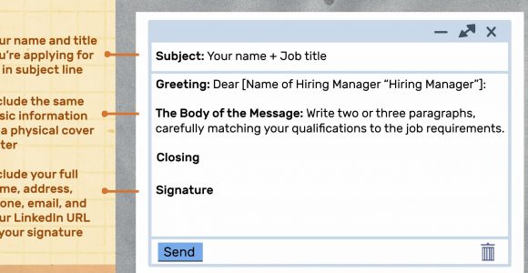 Job Application Sample Email to Send Resume for Job Sample Email Cover Letter Message for A Hiring Manager
