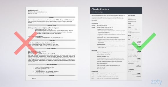 Junior Front End Web Developer Resume Sample Front End Developer Resume Example & Guide (20lancarrezekiq Tips)