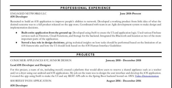 Junior Ios Developer Resume Sample Reddit Currently Looking for My First Ios Job Out Of College. Welcome …