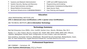 Junior Linux System Administrator Resume Sample Sample Resume for A Midlevel Systems Administrator Monster.com