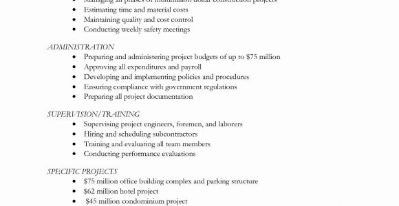 Junior Project Manager Resume Sample Doc assistant Project Manager Resume New Construction Project Manager …