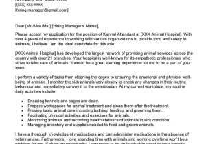 Kennel attendant Resume Sample You Can Edit Kennel attendant Cover Letter Examples – Qwikresume