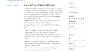 Kickresume Senior software Engineer Resume Sample with 15 Years Experience software Engineer Sample Resume
