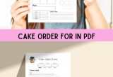 Kings Bakery Cake Decorator Resume Sample Cake order form Template, Bakery Fill Out form (1259449) Planner …