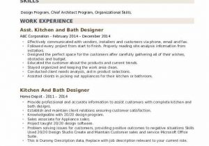 Kitchen and Bath Designer Resume Sample Kitchen and Bath Designer Resume Samples