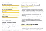 Knowledge Of Employee Benefits On Resume Sample Human Resources Professional Resume Example with Content Sample …