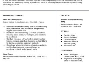 Labor and Delivery Nurse Sample Resume Labor and Delivery Nurse Resume Examples In 2022 – Resumebuilder.com