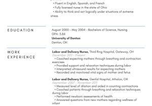 Labor and Delivery Nurse Sample Resume Rn Resume Samples (rnresumesamples5829) – Profile Pinterest