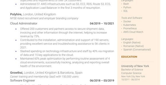 Lambda and Api Gateway Resume Sample 5 Cloud Engineer Resume Examples for 2022 Resume Worded