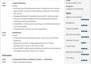 Laser Hair Removal Technician Resume Sample Esthetician Resumeâsample and 25lancarrezekiq Writing Tips