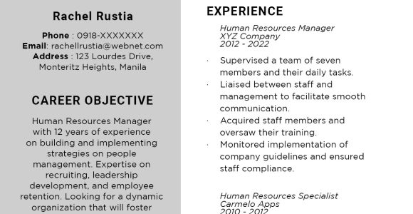 Latest Resume format Sample In the Philippines Resume Templates You Can Download for Free!