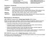Latest Resume Sample for It Support Specialist Sample Resume for Experienced It Help Desk Employee Monster.com