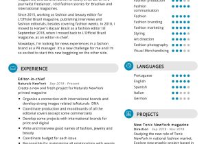 Latest Trend In Resume Writing Samples Fashion Editor Resume Sample 2022 Writing Tips – Resumekraft