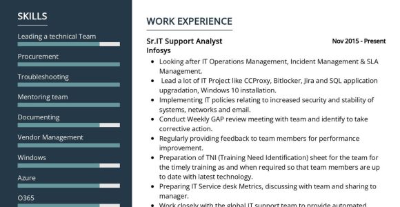 Lead It Support Analyst Resume Samples It Support Analyst Resume Sample 2022 Writing Tips – Resumekraft