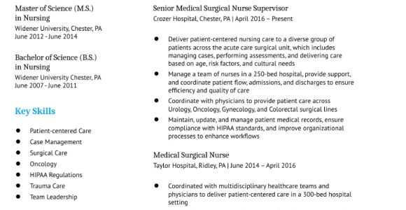 Lead Rn Pre Admission Testing Sample Resume Medical Surgical Nurse Resume Examples In 2022 – Resumebuilder.com