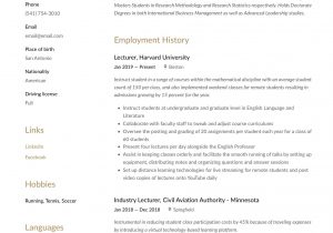 Lecturer Jobs Resume Sample for Freshers Lecturer Resume & Writing Guide  18 Free Examples 2020
