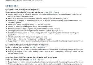 Lee Hecht Harrison Resume format Sample Jewelry Specialist Resume Sample 2022 Writing Tips – Resumekraft