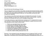 Legal assistant Resume Cover Letter Sample Legal Administrative assistant Cover Letter Examples – Qwikresume
