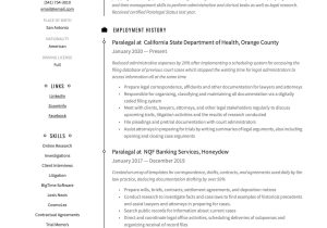 Legal assistants and Paralegal Resume Samples 19 Paralegal Resume Examples & Guide Pdf 2020 Free