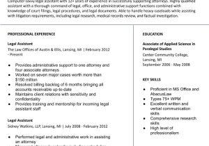 Legal File Clerk Job Resume Sample Legal assistant Resume Examples In 2022 – Resumebuilder.com