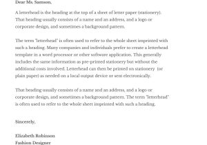 Letterhead for Resume Cover Letter Sample 25 Cover Letter Examples Canva