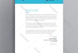 Letterhead for Resume Cover Letter Sample Elegant Letterhead Cover Letter Template Design Vector Image
