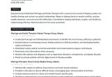 Licensed Marriage and Family therapist Resume Sample Marriage and Family therapist Resume Example & Writing Guide