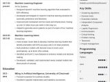 Machine Learning Sample Resume for Freshers Machine Learning Resume Examples [also for An Engineer]