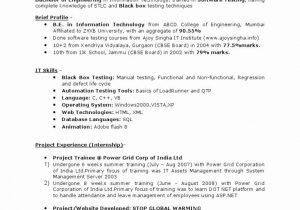 Manual Testing Sample Resume for 2 Years Experience 5 Years Testing Experience Resume format – Resume Templates …