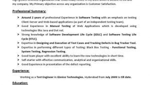 Manual Testing Sample Resume for 2 Years Experience Jayaprakash Resume 2years Exp Manual Testing Pdf software …