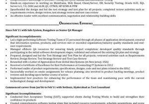 Manual Testing Sample Resumes for Experienced 30 Manual Testing Resume Sample for 5 Years Experience or