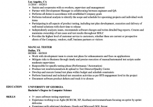 Manual Testing Sample Resumes for Experienced Download Manual Testing Resume Sample for 5 Years