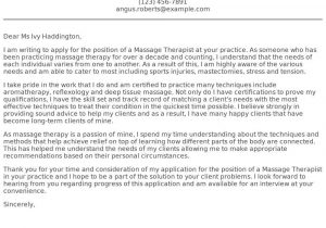Massage therapist Resume Cover Letter Samples Massage therapist Cover Letter Examples, Samples & Templates …