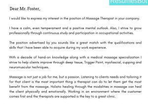 Massage therapist Resume Cover Letter Samples Massage therapist Cover Letter Samples & Templates [pdflancarrezekiqword] 2021 …