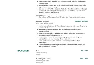 Math Teacher Resume Sample In India Sample Resume Of Maths Teacher with Template & Writing Guide …