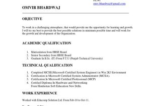 Mcsa Knowledge Basic Skills and Resume Sample Resume Sample Pdf Microsoft Certified Professional Microsoft …